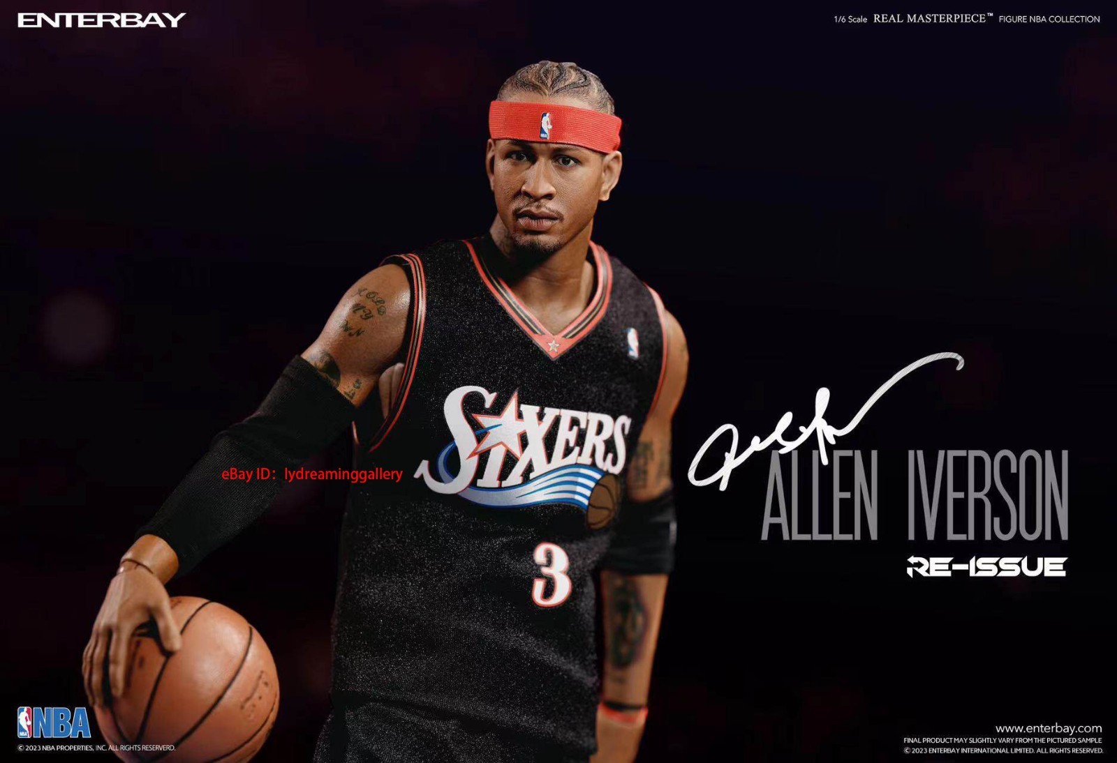 ENTERBAY RM-1060 NBA Philadelphia 76ers Allen Iverson 1/6 Limited Action Figure