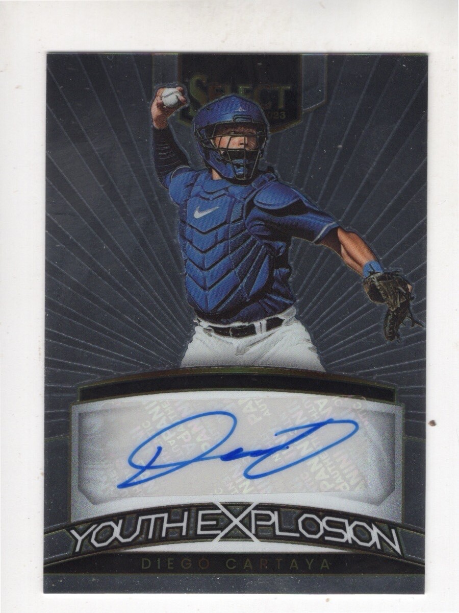 2023 Panini Select Diego Cartaya YES-DC Youth Explosion Autograph