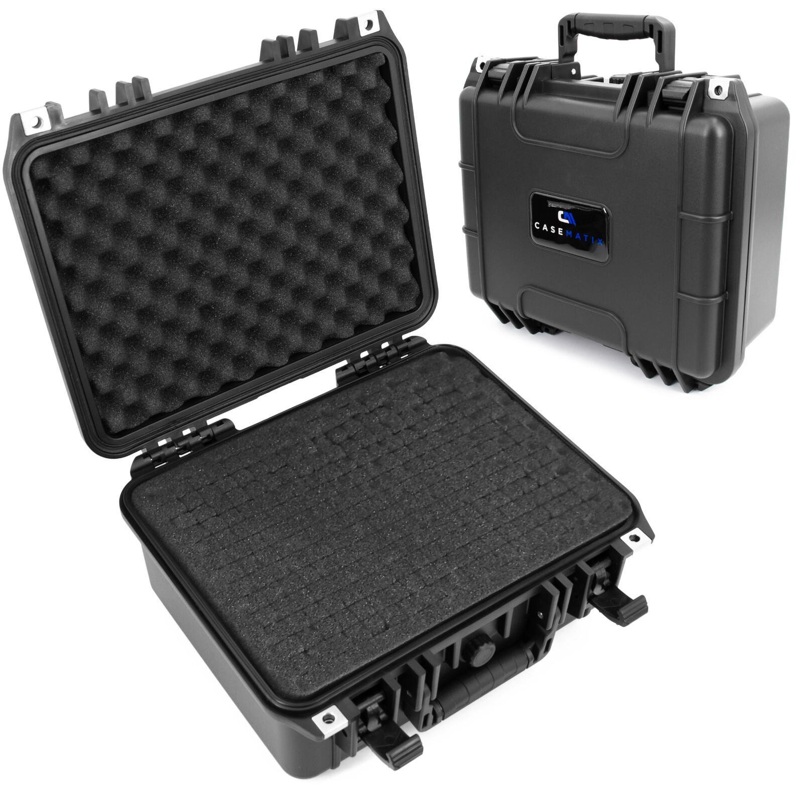 CM 13″ Waterproof Hard Case with Customizable Foam for Electronics, Tools & More