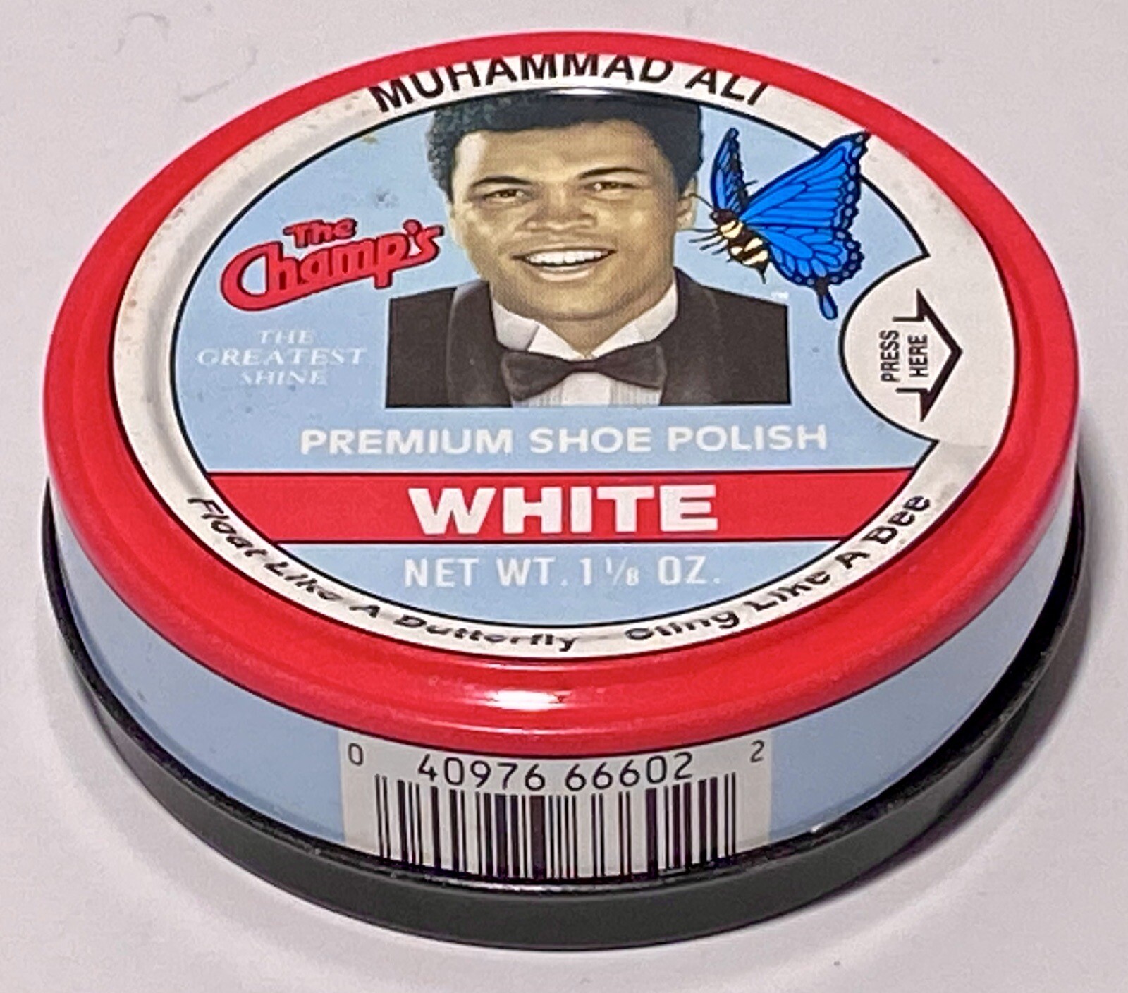 Muhammad Ali The Champs Premium White Shoe Polish New 1/8 Oz.
