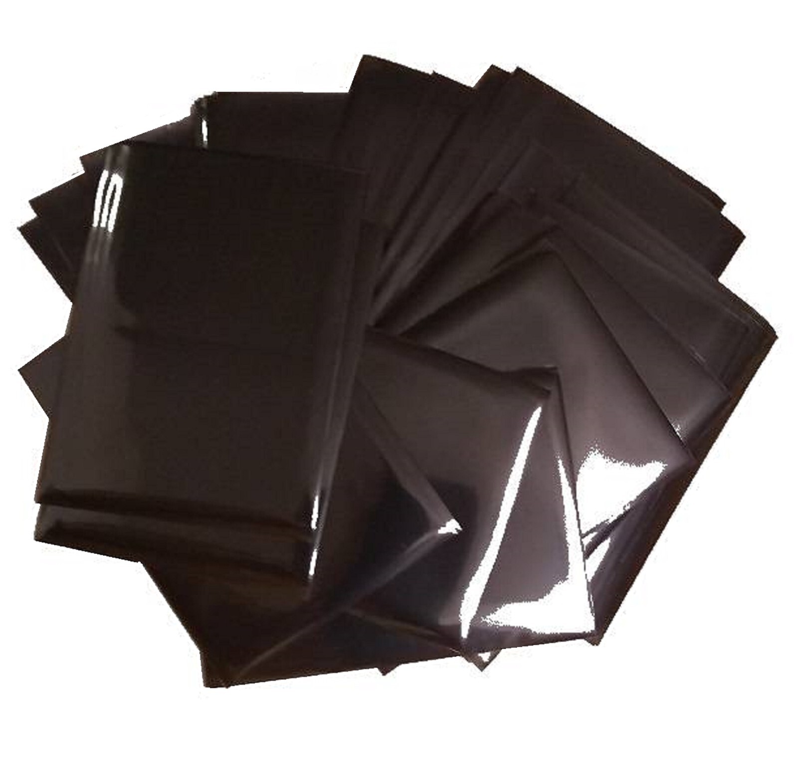 50 Black Deck Protector Loose Card Sleeves Standard Size Gaming FREE SHIPPING