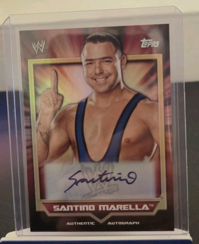 Santino Marella 2011 Topps WWE Classic Auto Autograph Rare TNA Impact Wrestling