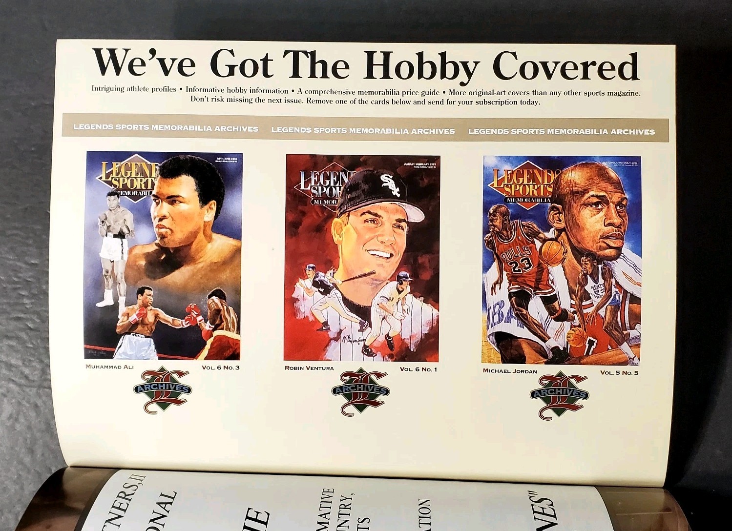 1993 Legends Sports Memorabilia Hobby Edition Cover 51 SHAQ w cards Jordan/Ali