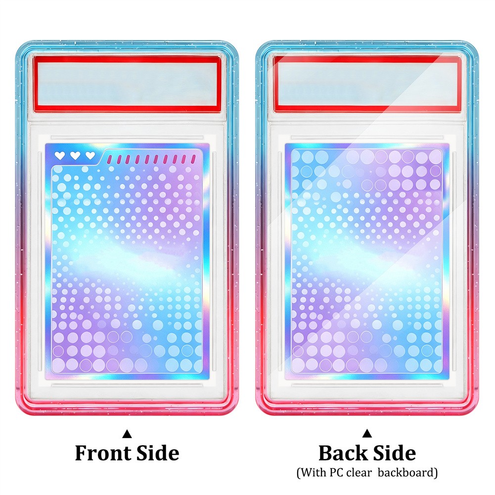 For TAG Gradient Bumper Guard With PC Panel Graded Card Slab Protector-10 Colors