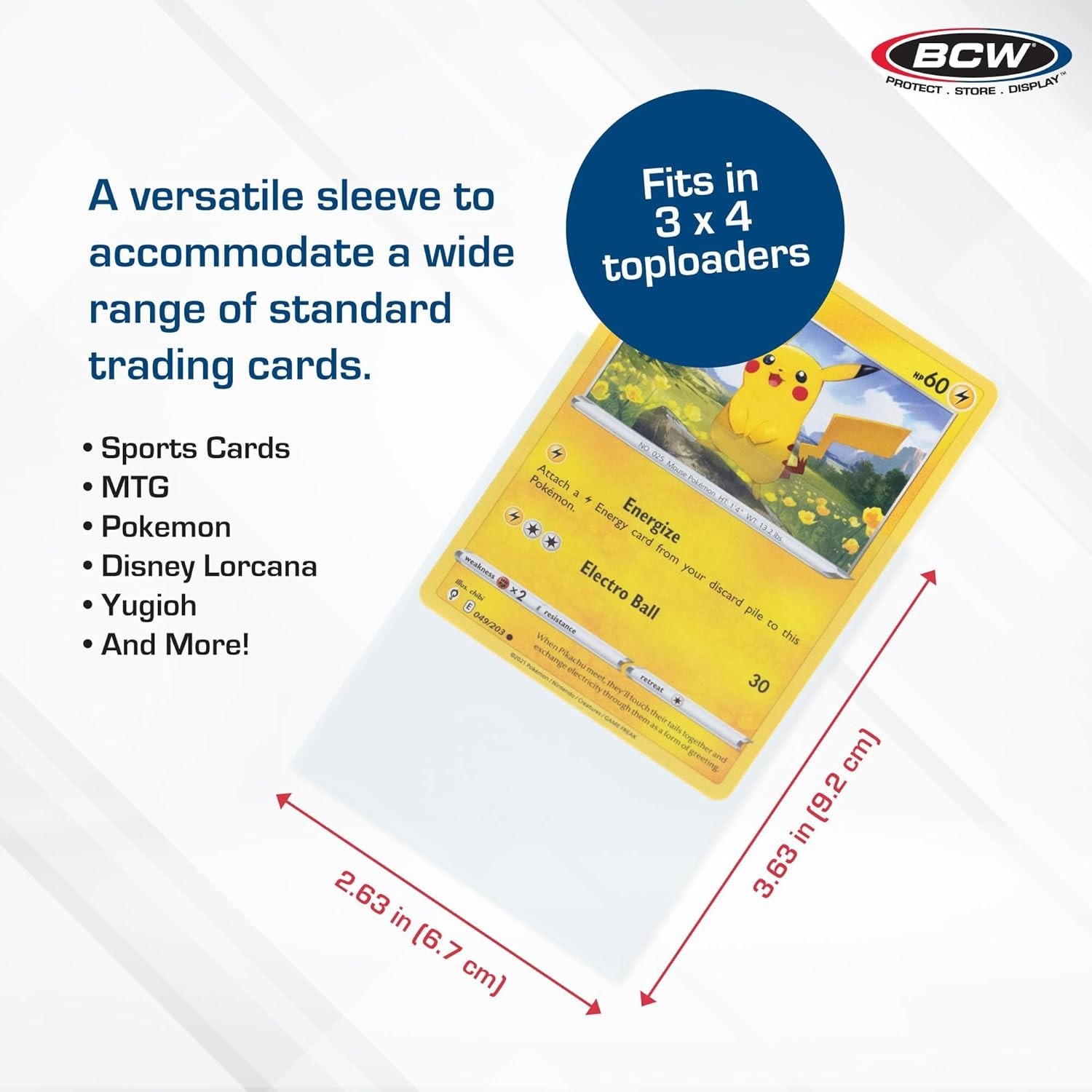 Standard Size Card Sleeves 2 5/8 x 3 5/8 – Ultimate Protection for Collectors
