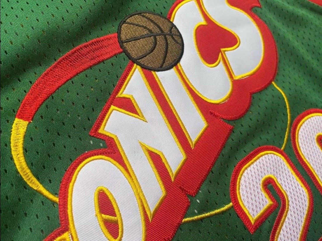 Seattle Super Sonics Gary Payton retro vintage green basketball jersey