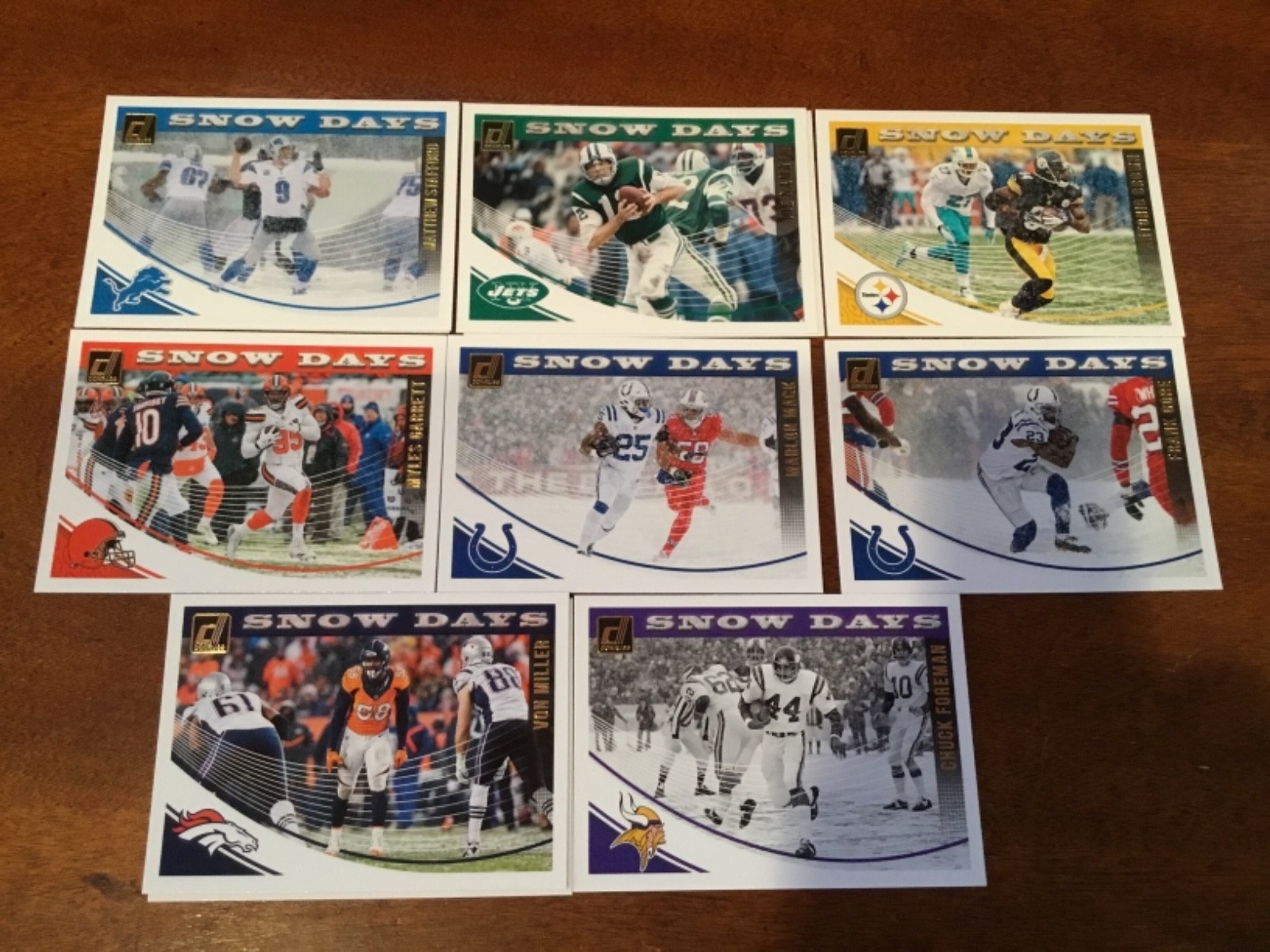 2018 DONRUSS SNOW DAYS INSERTS YOU PICK BRADY FAVRE BRADY RED