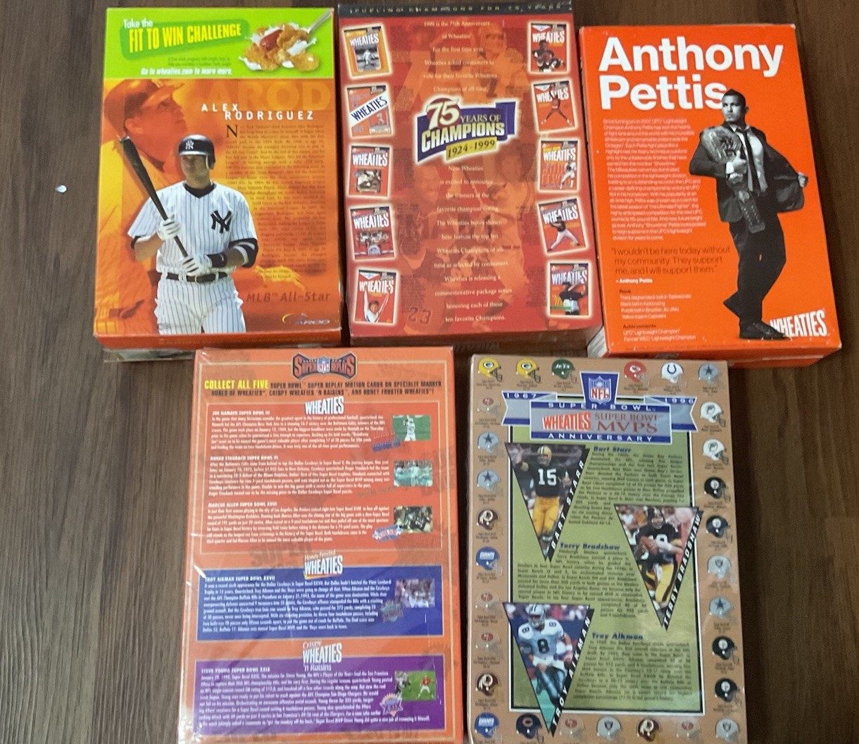 Sports memorabilia Wheaties Kellogg’s & General Mills Cereal Box Lot of 8