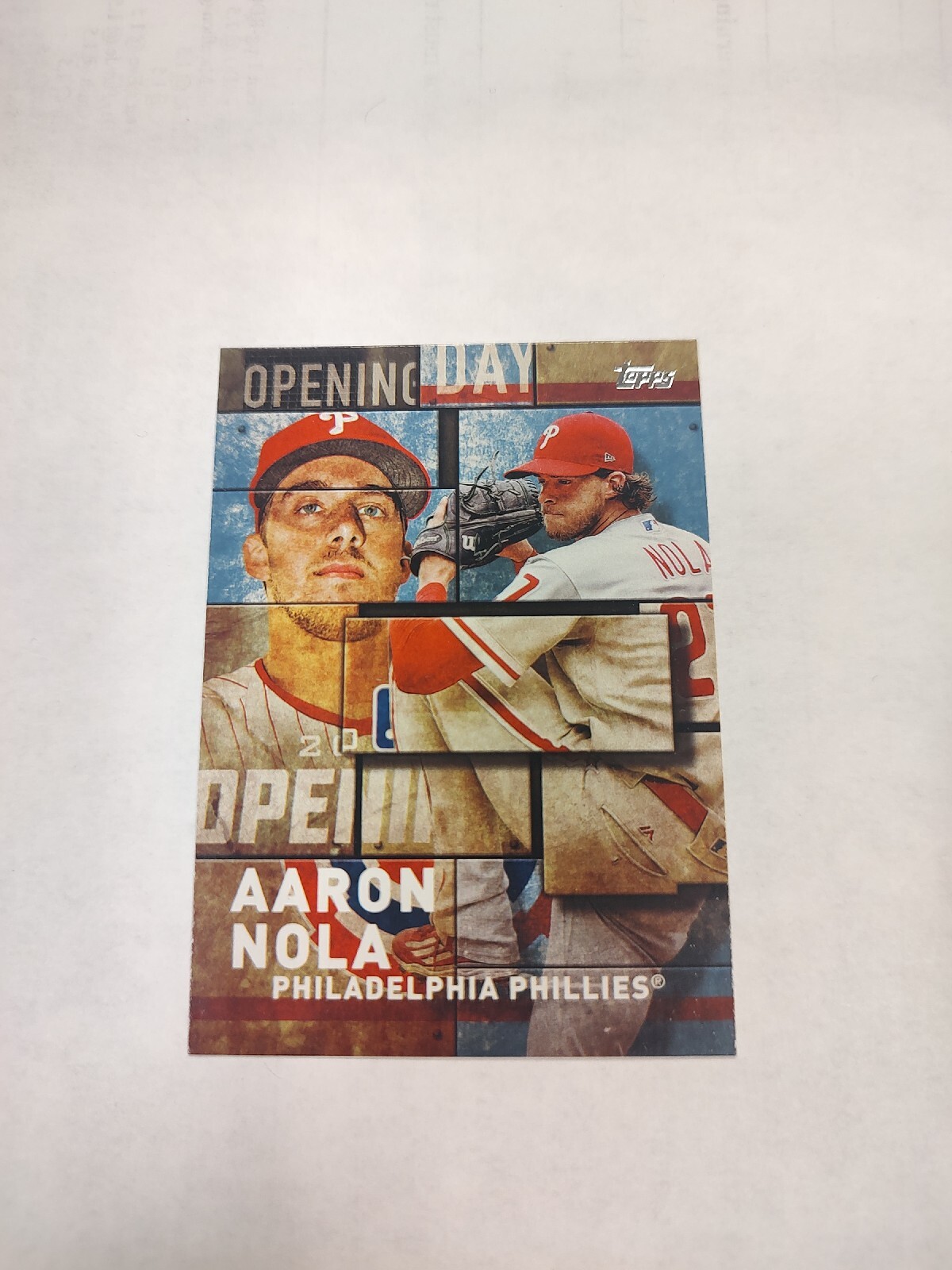 2018 Topps MLB Opening Day Blue Aaron Nola #OD-23 (PWE)
