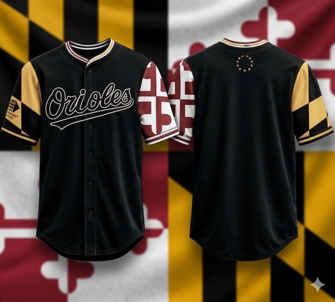 2026 Baltimore Orioles Maryland Flag Baseball Jersey Size Adult XL 5/25/26 SGA