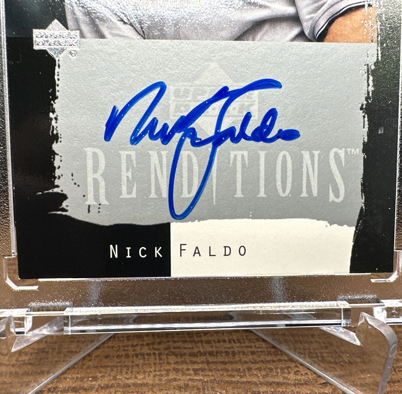 2003 Upper Deck Renditions NICK FALDO Signature Exhibit Auto #NF See Details