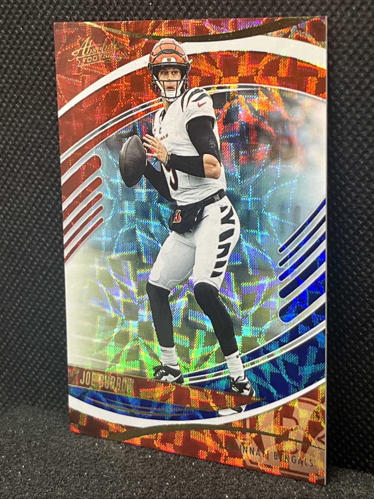 2025 Panini Absolute Joe Burrow Red White and Blue Kaleidoscope SP Bengals