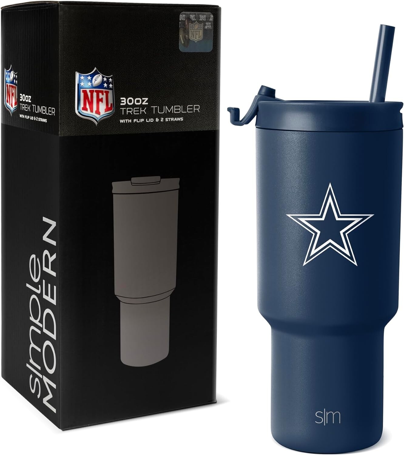 Dallas Cowboys 30 oz Stainless Steel Tumbler – Age-Range Adult, Hand Wash Only