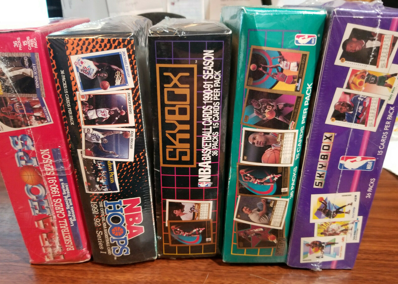 1990-92 NBA basketball 5 pack special . Total 75 cards See details