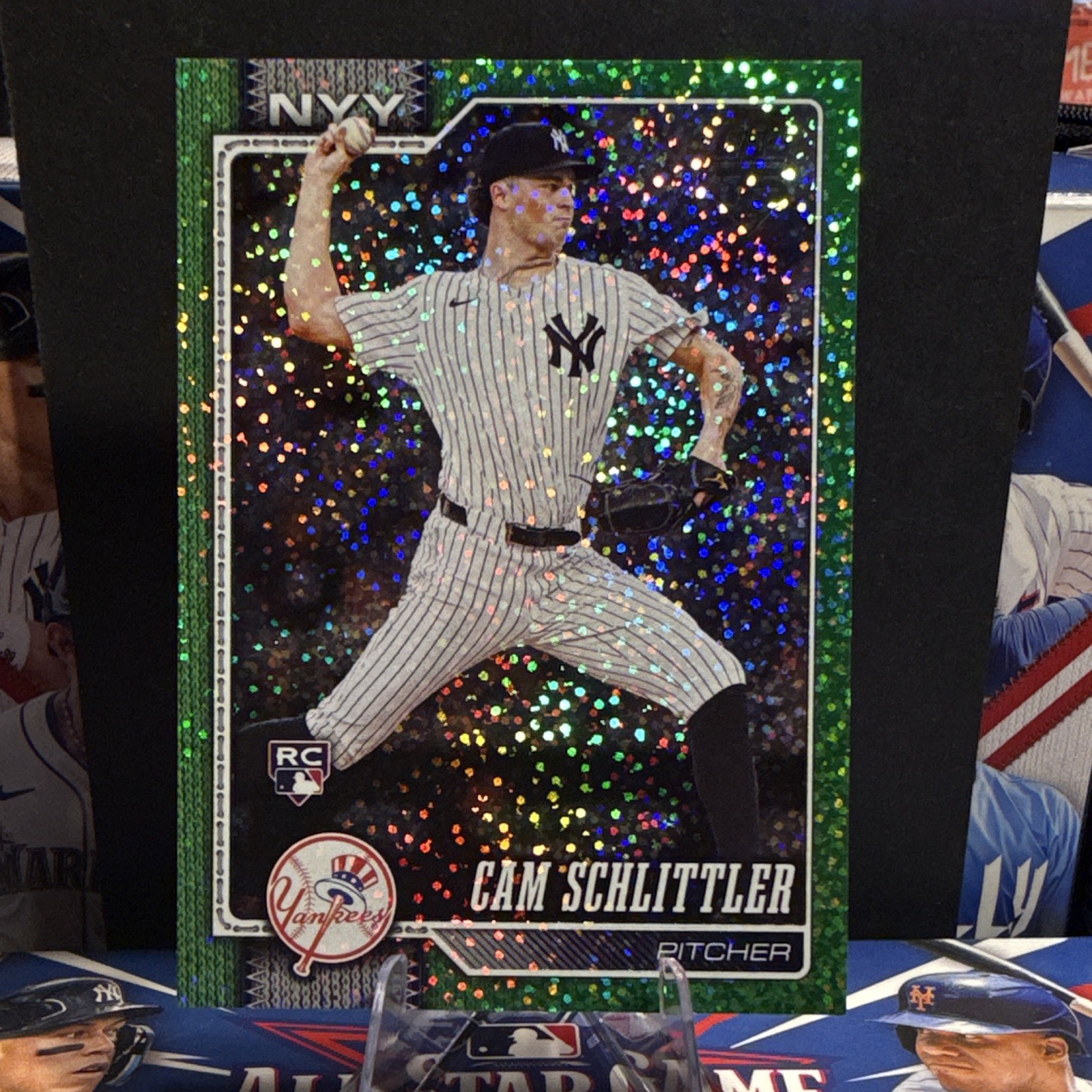 Topps 2026 Series 1 Cam Schlittler Lime Green Confetti New York Yankees RC #111