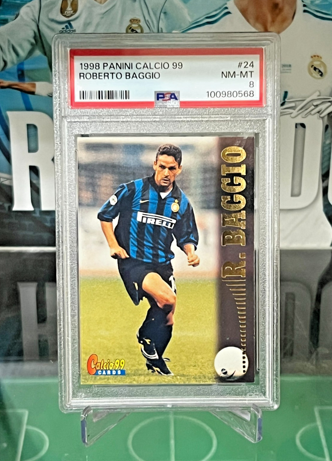 1998-99 Panini Calcio Cards 99 # 24 Roberto Baggio PSA 8