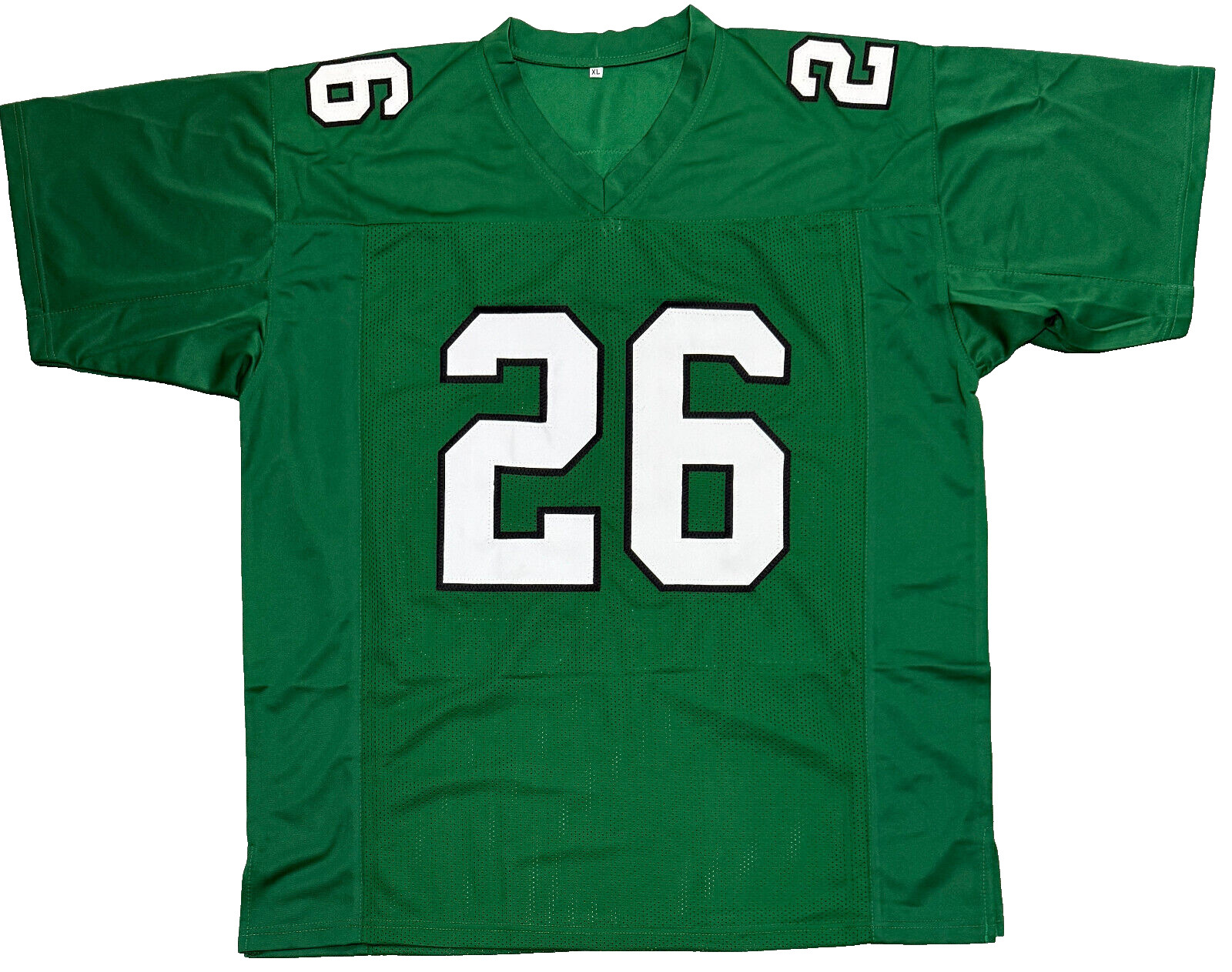 Saquon Barkley Signed Green Jersey Signed Beckett Certified Sticker Only