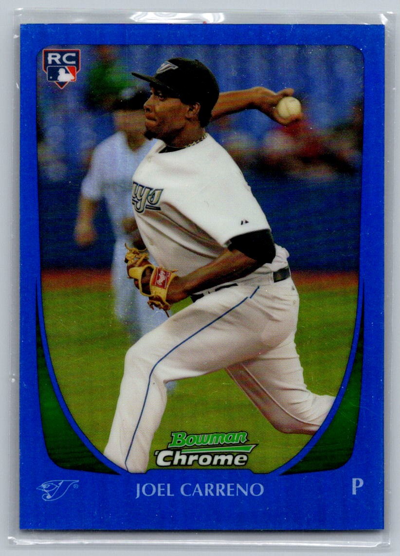 2011 Bowman Chrome Blue Refractor Joel Carreno 71 /199