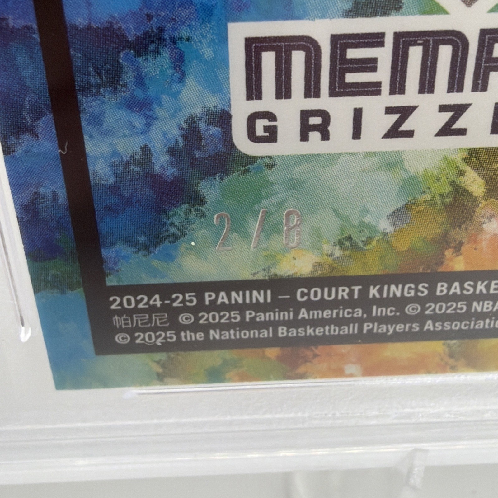 Ja Morant 2024-25 Panini Court Kings Artistry In Motion Obsidian /8 #6 PSA 10