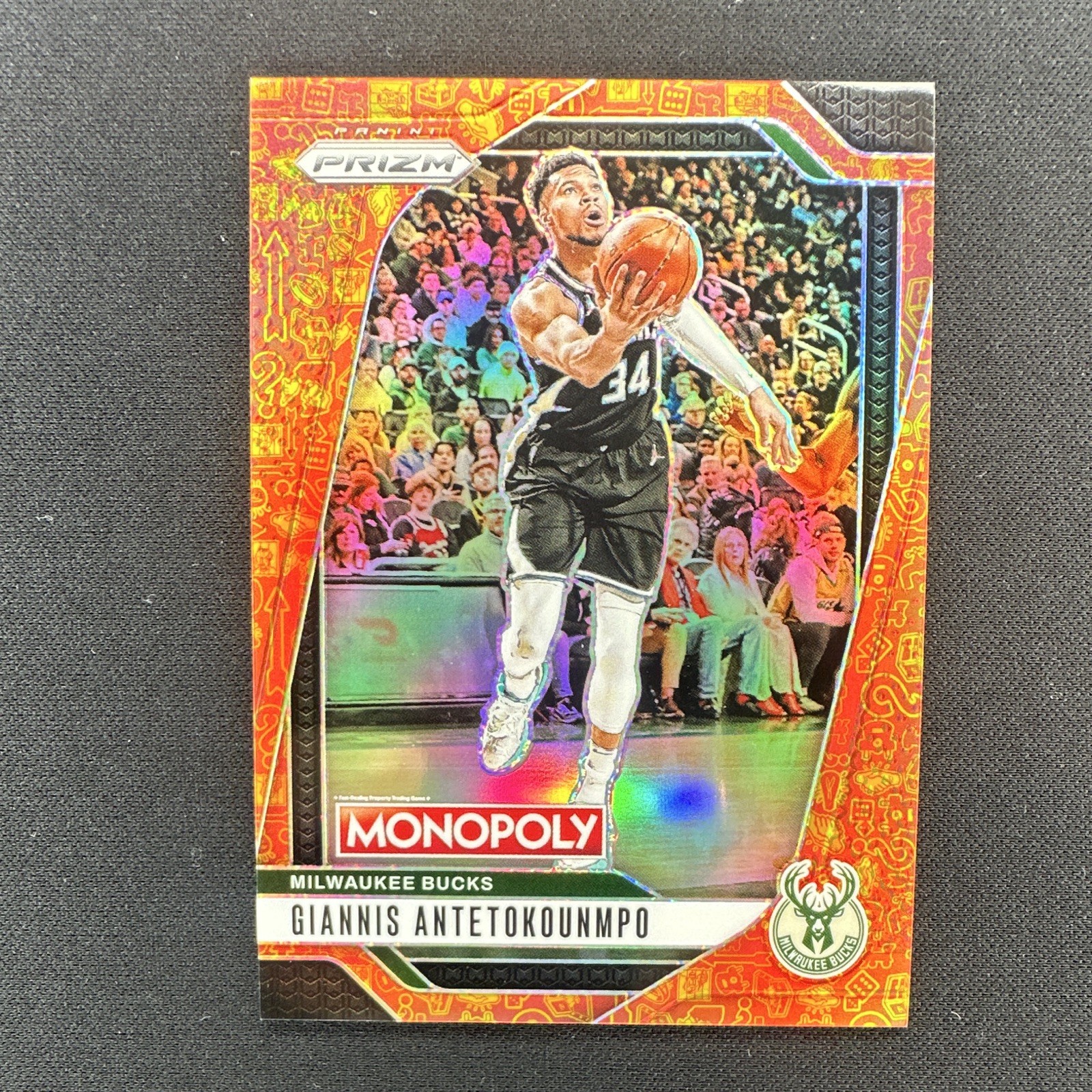 Panini 2024-25 Prizm Monopoly Giannis Antetokounmpo Orange Prizm #7 /1499