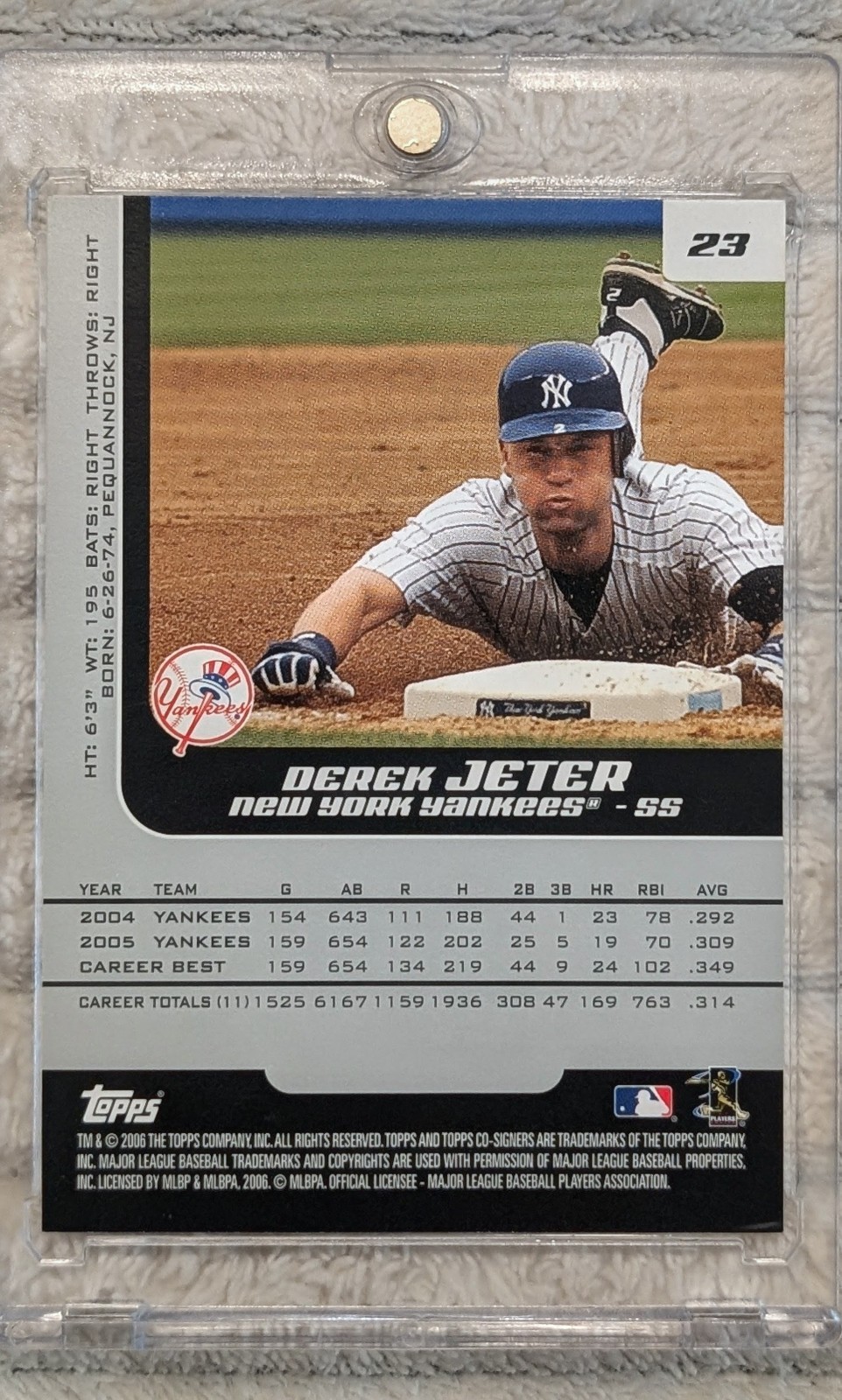 Derek Jeter NYY Gold Inserts (2 Card) – 1995 Bowman MVPs & 2006 Topps Co-Signers