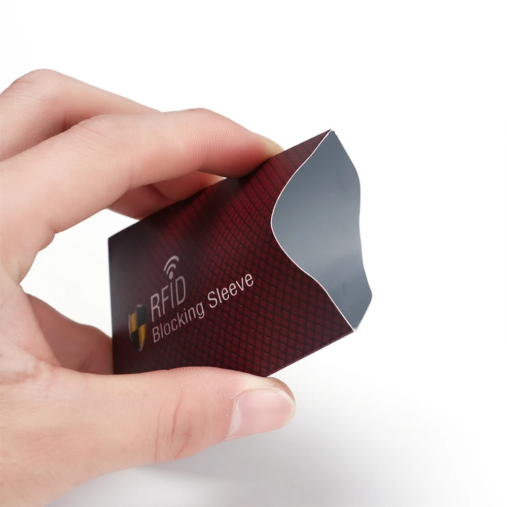 5Pcs RFID Blocking Card Protector Sleeve Anti-Theft Credit Card Holder