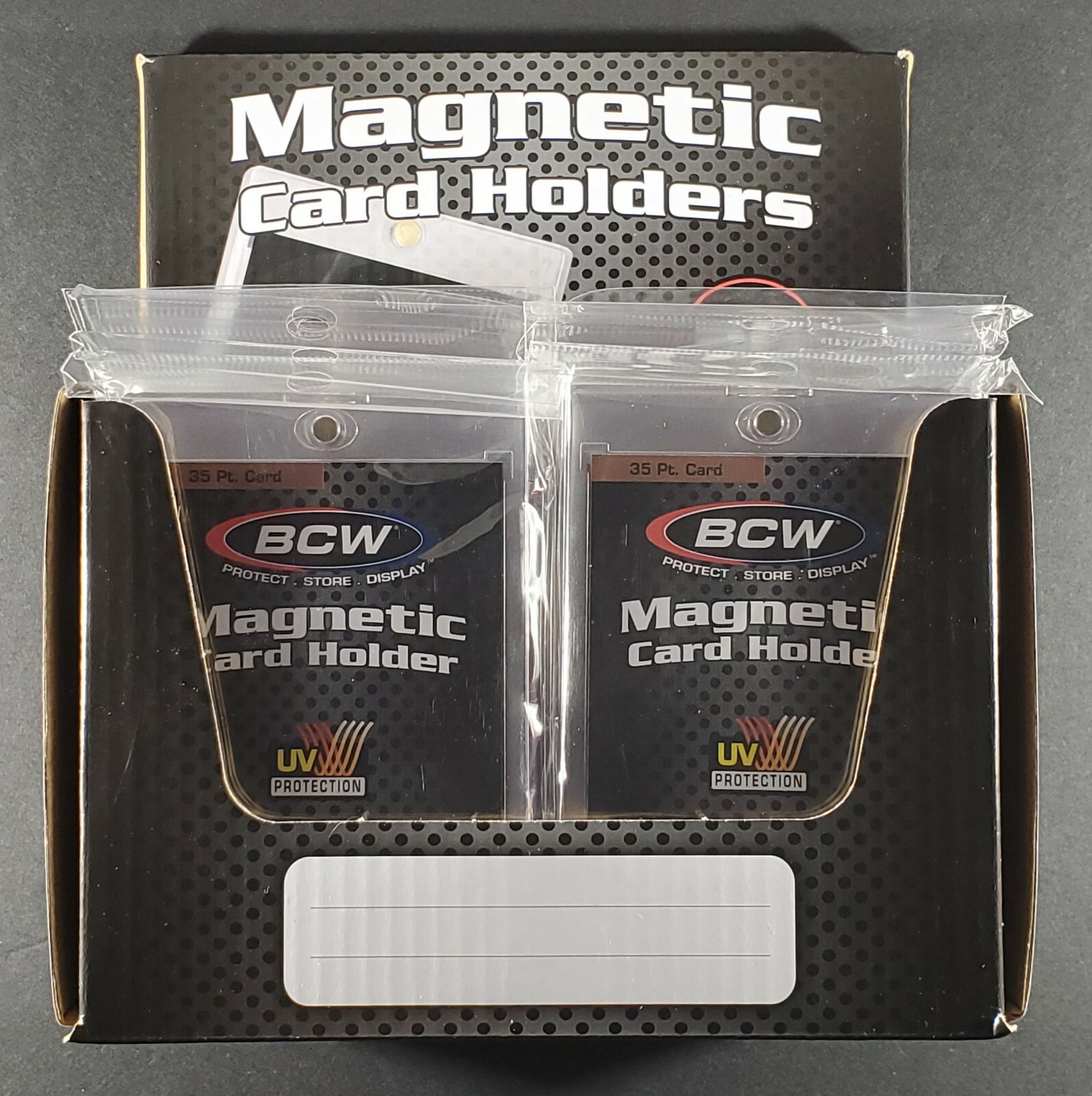 (20) BCW 35pt Magnetic Card Holders One Touch 35 pt 35 Point – Full Box