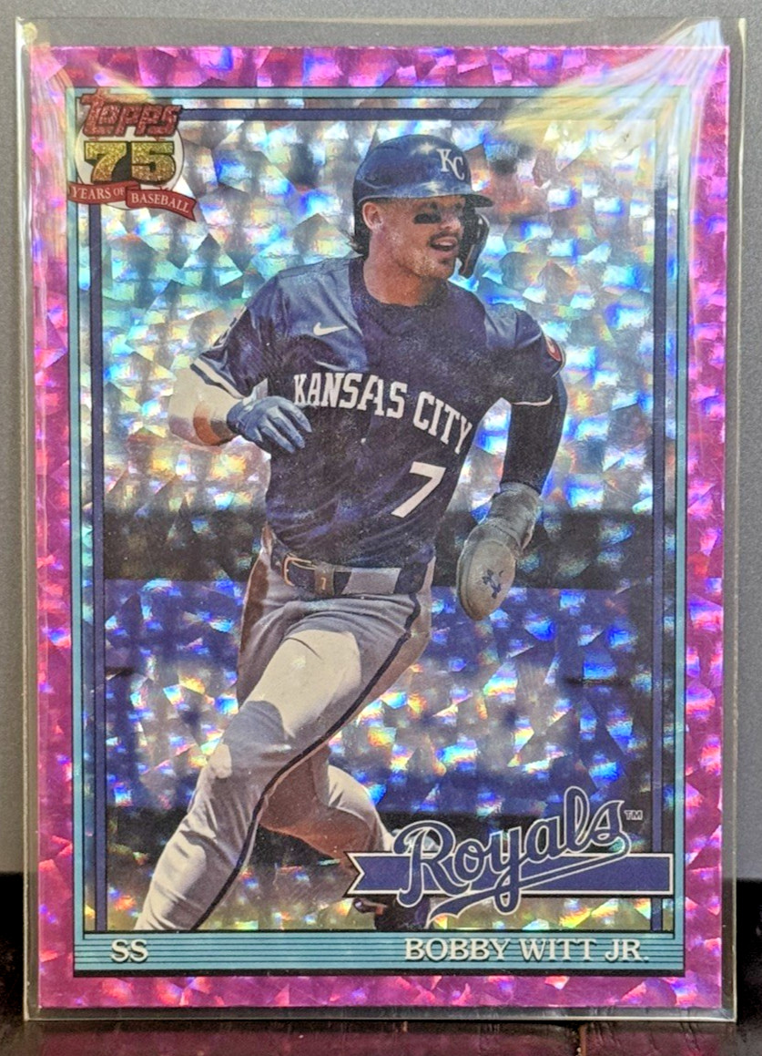 2026 Topps Series 1 – 1991 Topps Baseball Bobby Witt Jr. #T91-3 Pink