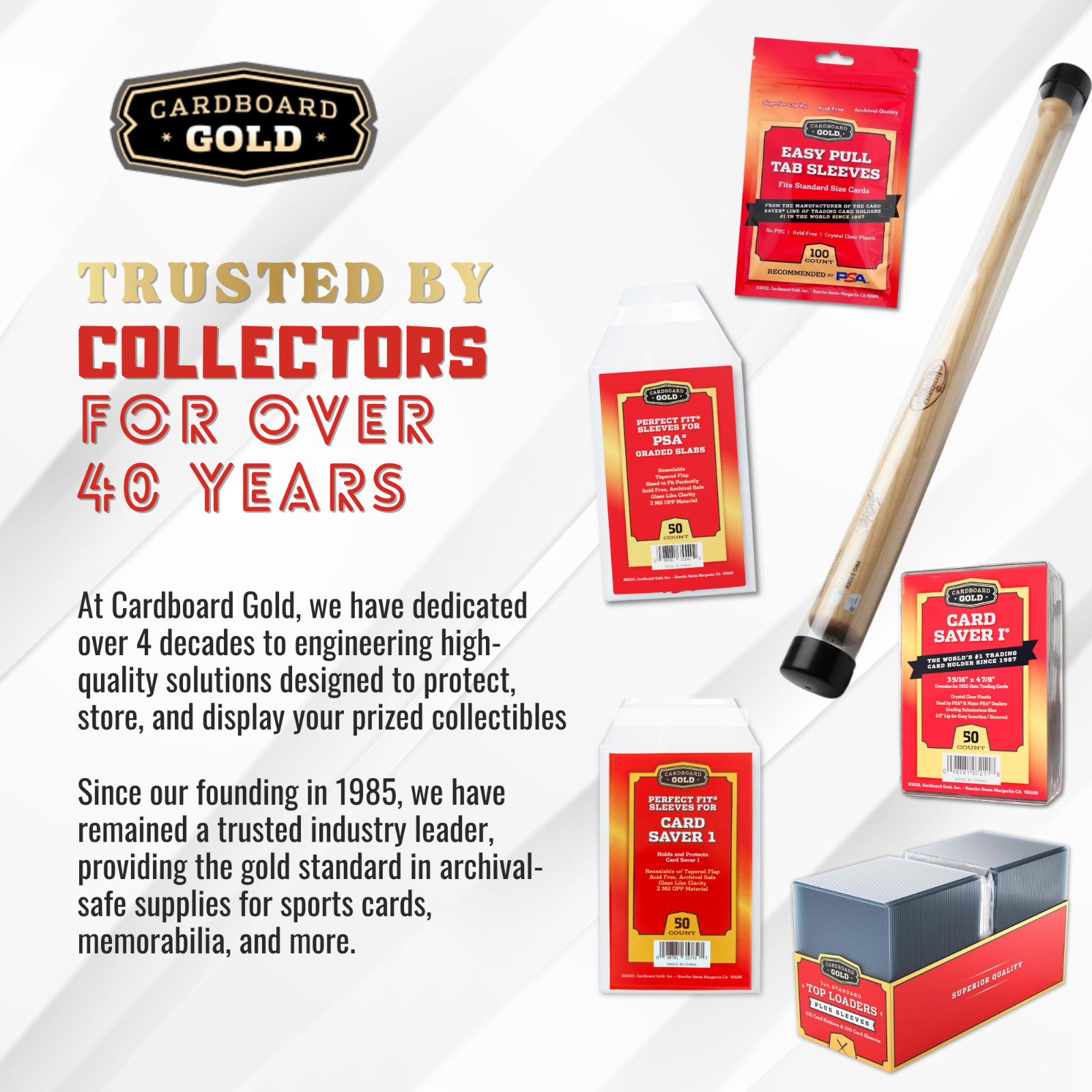 Cardboard Gold 35pt Card Top Loaders with Soft Sleeves – 100 200 500 1000