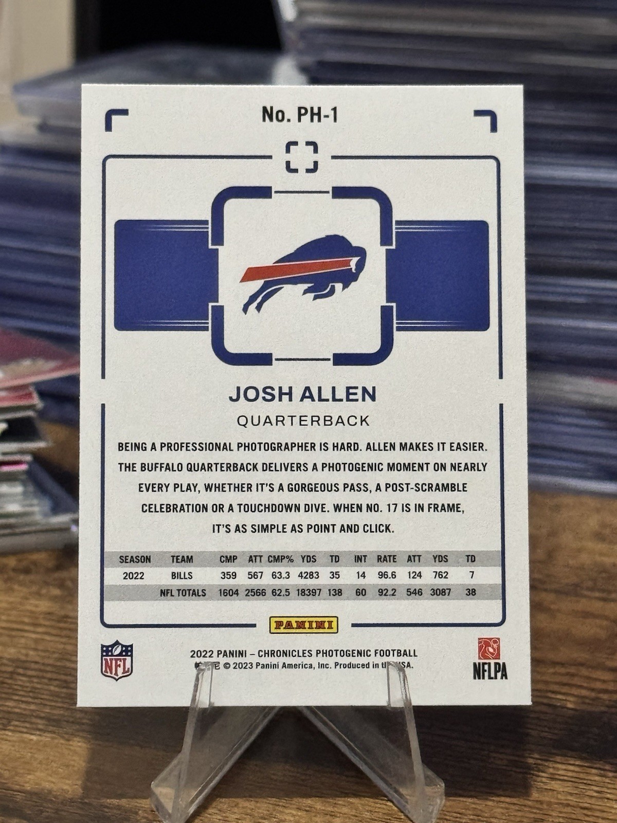 2022 Panini Chronicles – Photogenic Josh Allen #PH-1 Bronze