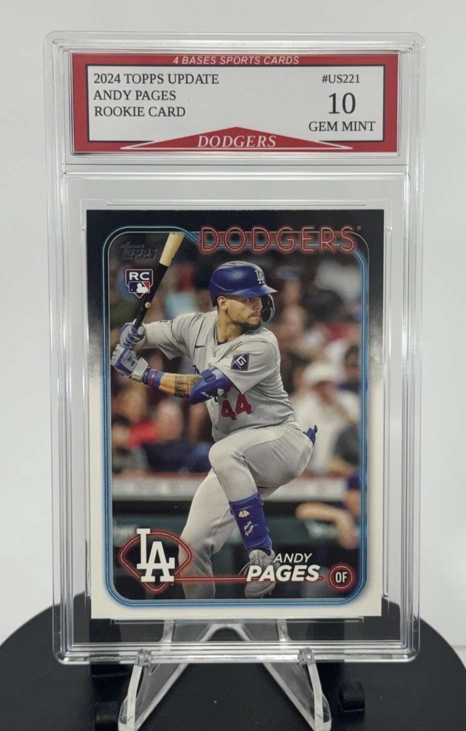 2024 Topps Update Andy Pages L.A. Dodgers Rookie Card #US221 Gem Mint 10