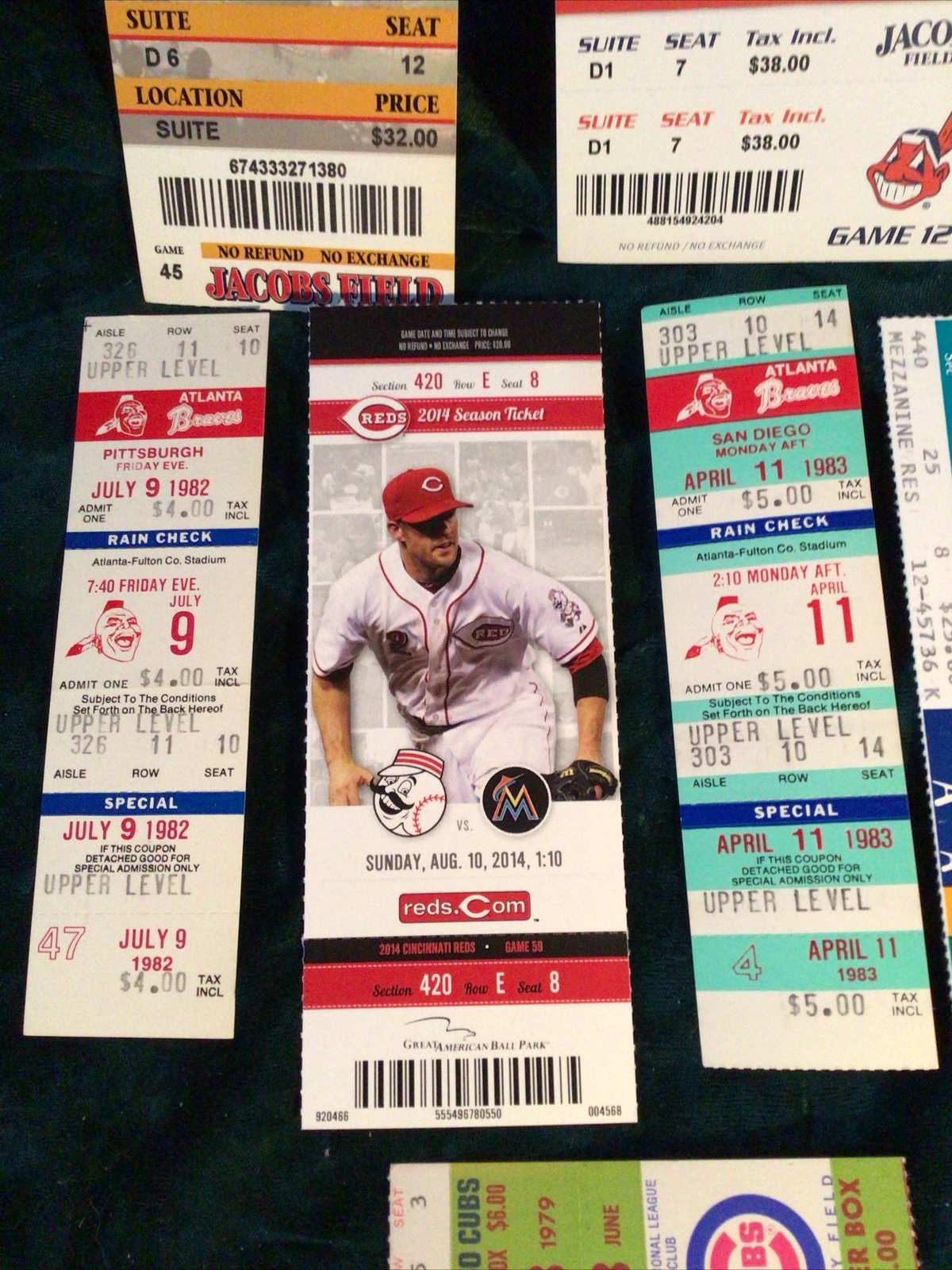 Lot of 9 MLB Homerun Tickets – HOFers, vintage – Read
