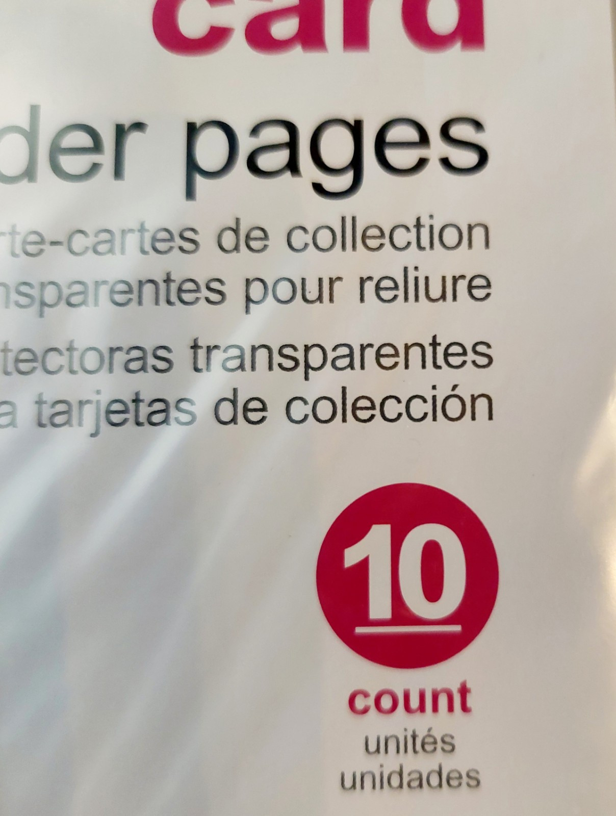 4 Packs of Trading Card Protective Pages 2.5″ X 3.5″ Thick New P4