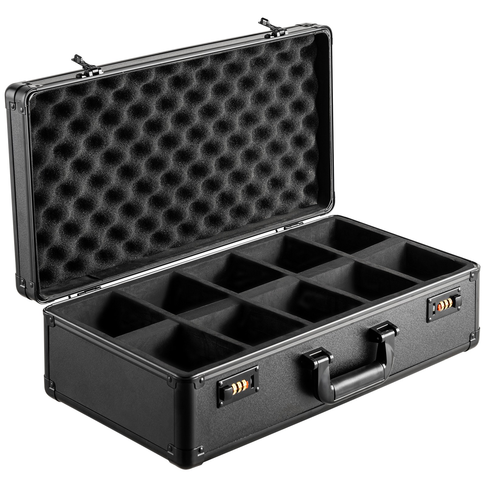 VEVOR 162 PSA Graded Card Storage Box 5 Slots Sports Card Holder Case Coded Lock