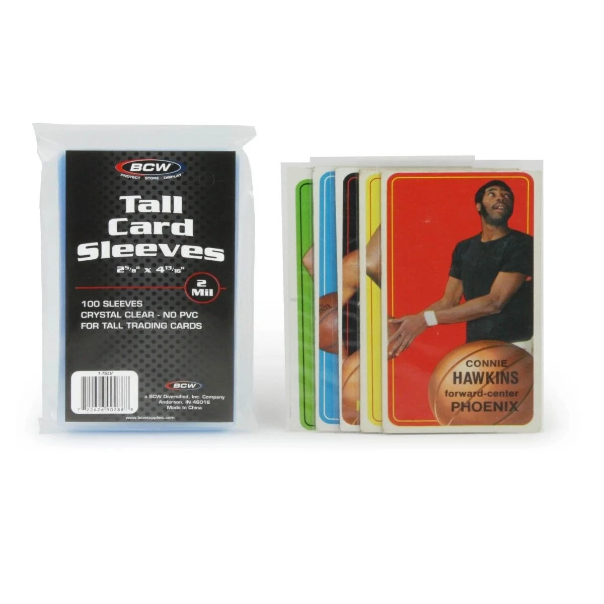 (300-Count) BCW Tall Soft Card Sleeves Widevision / Gameday / Extra Tall Cards