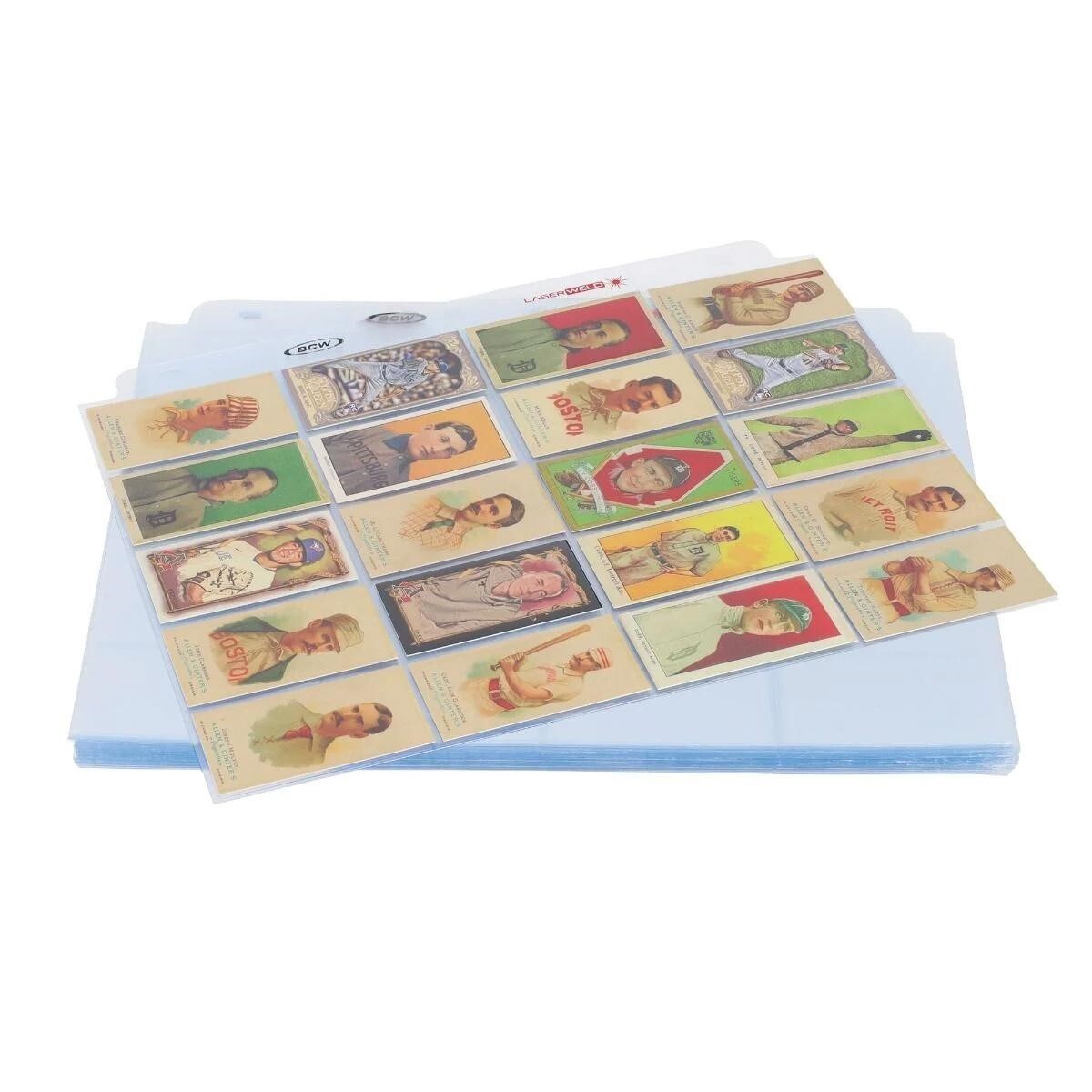 Tobacco Card T206 3 Rings Album 100 Pages 20 Pockets BCW Poly Pages Sheets New