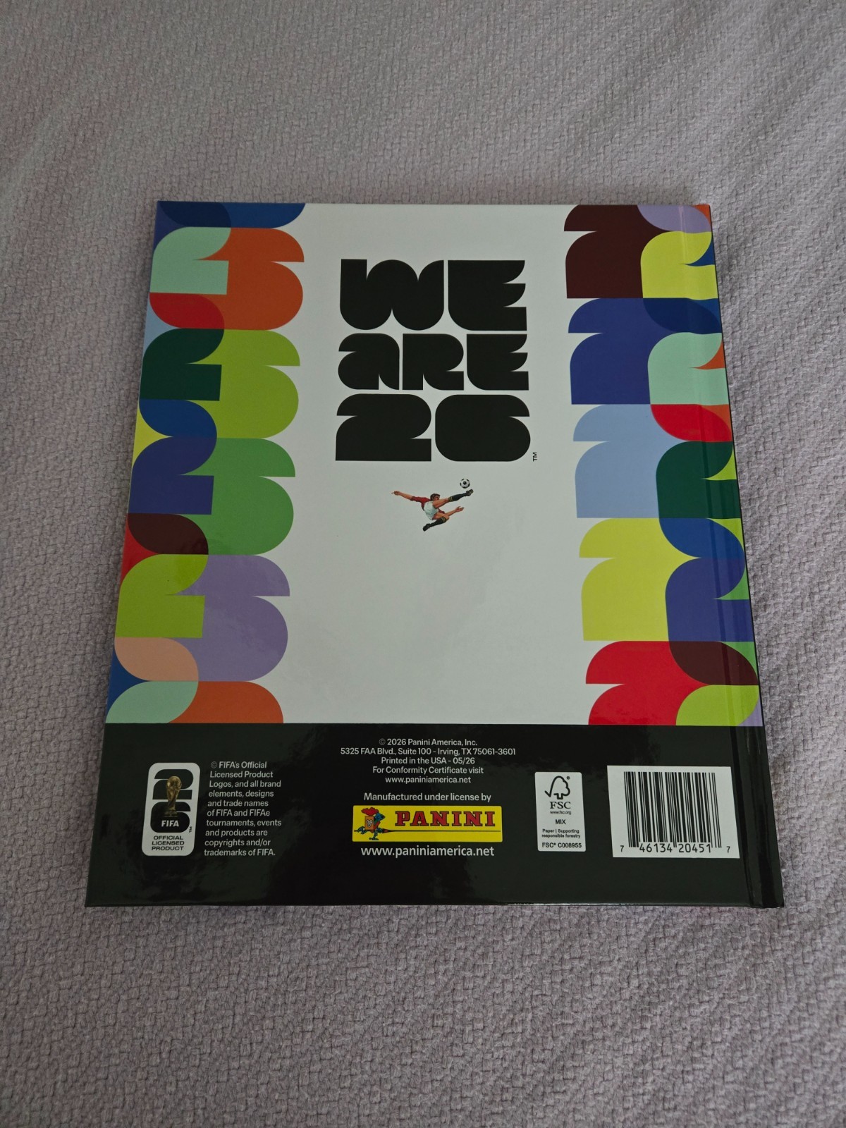 2026 Panini FIFA World Cup Official Hardcover Sticker Album New Unused
