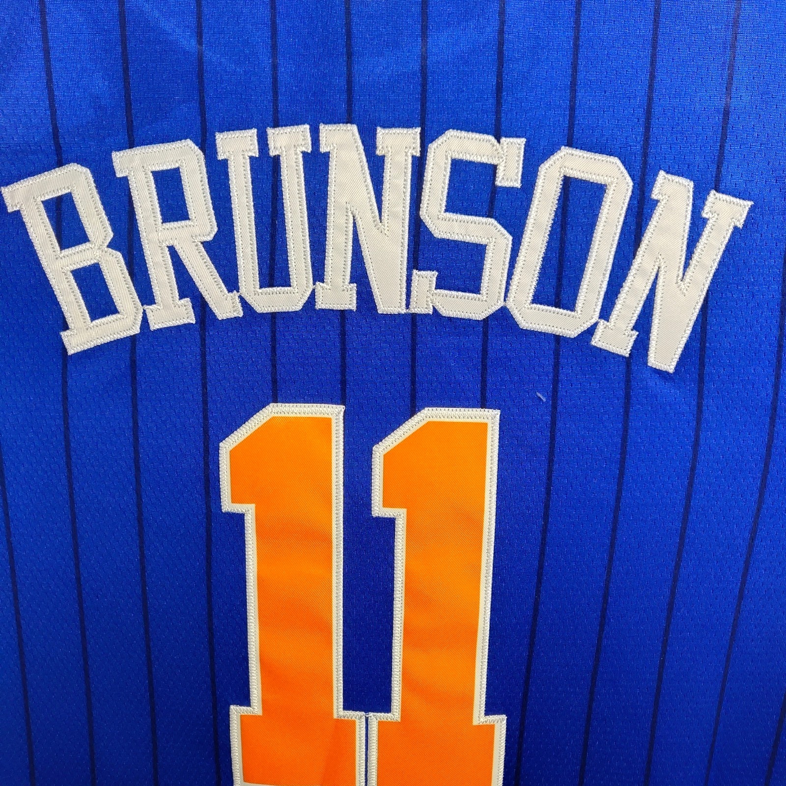 Jalen Brunson #11 Blue Jersey Sleeveless Retro Embroidered New