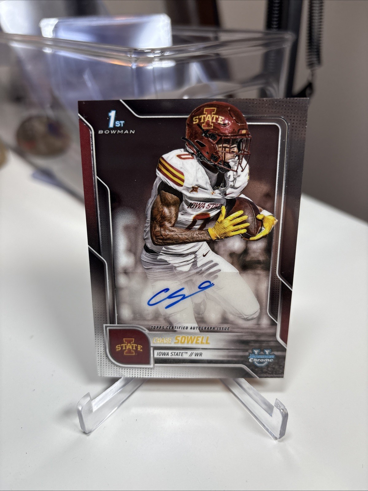 2025 Bowman Chrome University #BCA-CST Chase Sowell 1st Bowman Chrome Auto