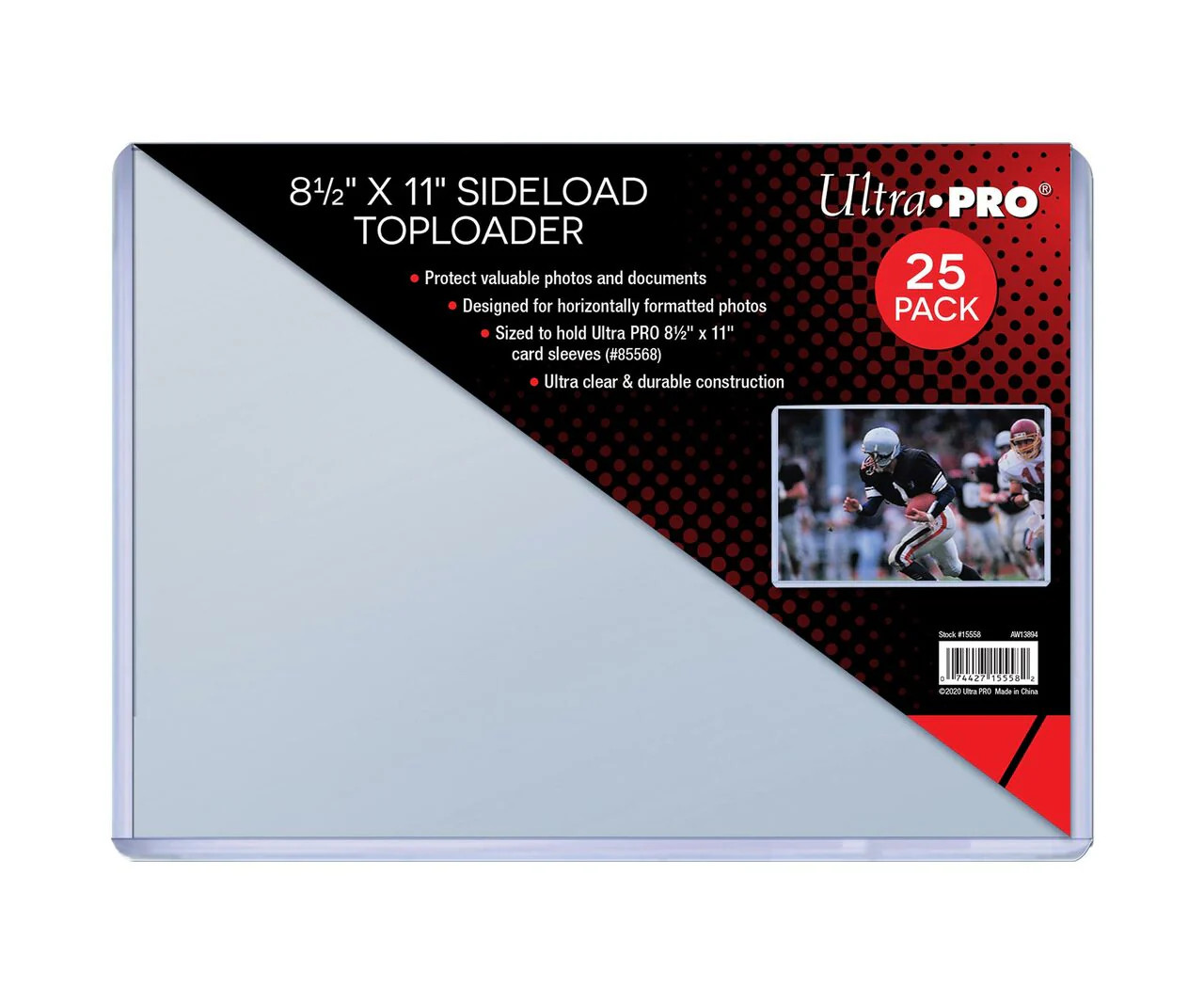 Top Loader – 8-1/2×11 Side Load (25 per pack)