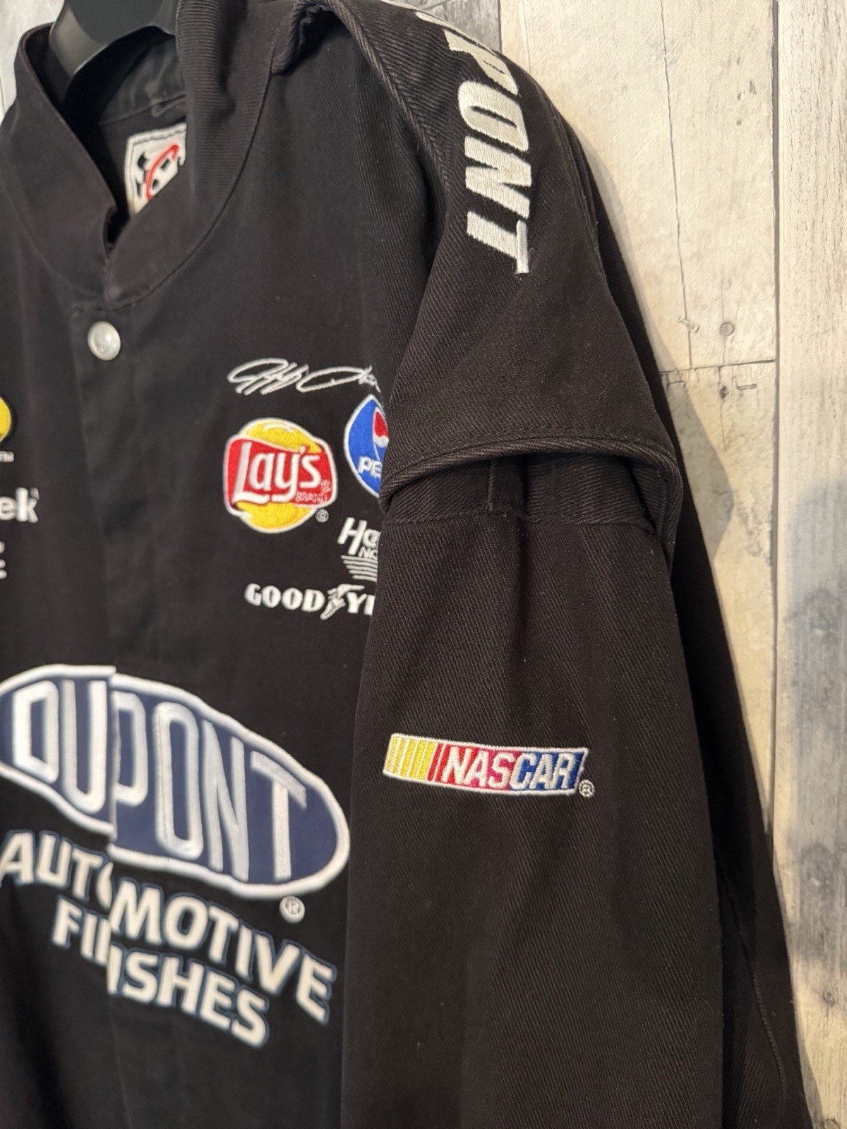 Chase Authentics Jeff Gordon NASCAR #24 DuPont Black Jacket Size 3XL