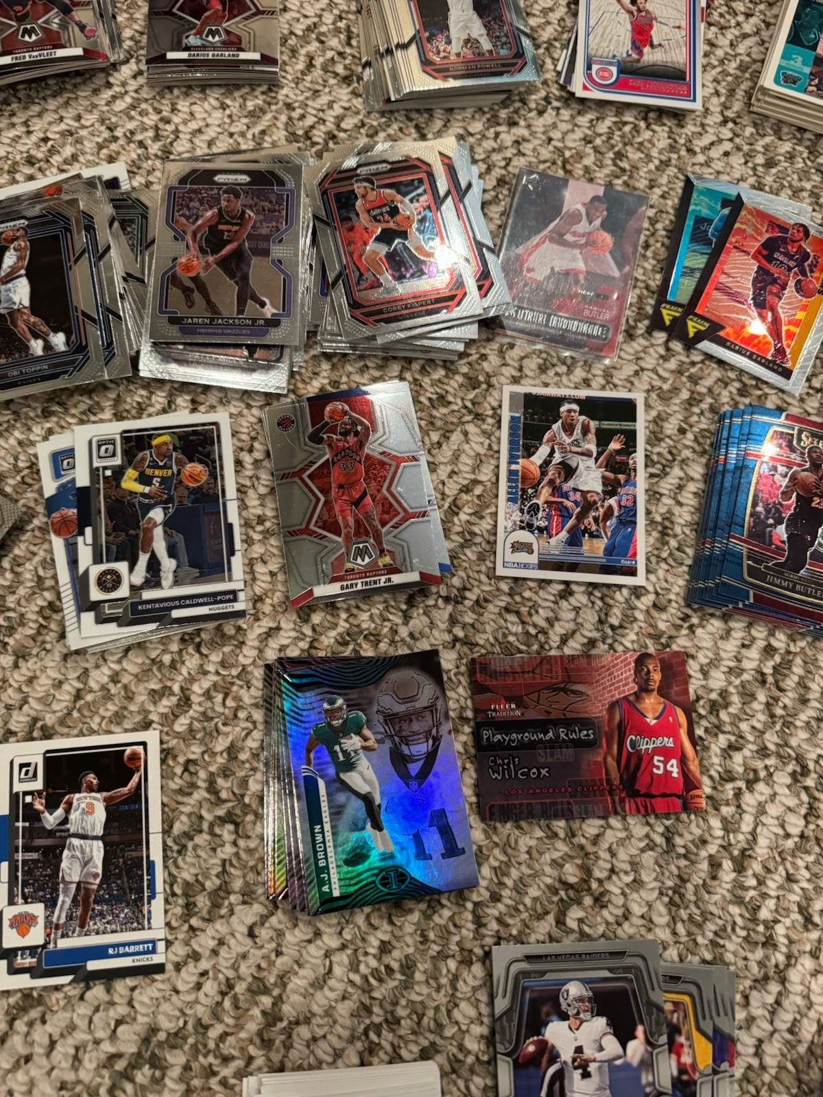 Various NBA NFL Sports Trading Card Lot Basketball Football
