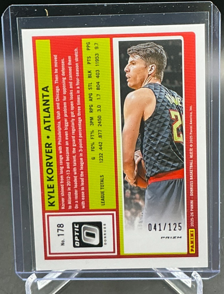 2025/26 Panini Donruss Basketball Optic Mojo KYLE KORVER 041/125 #178