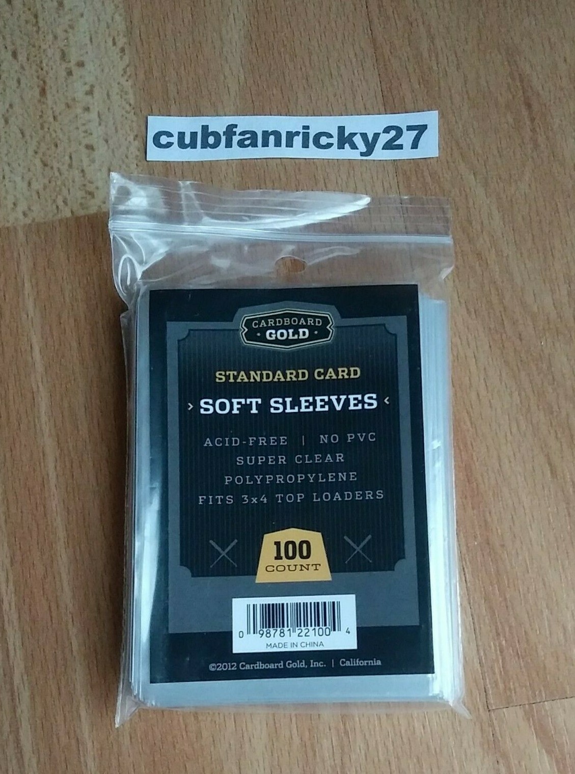 Cardboard Gold Standard Soft Penny Sleeves 100 Per Pack – Lot of 3 New (300)