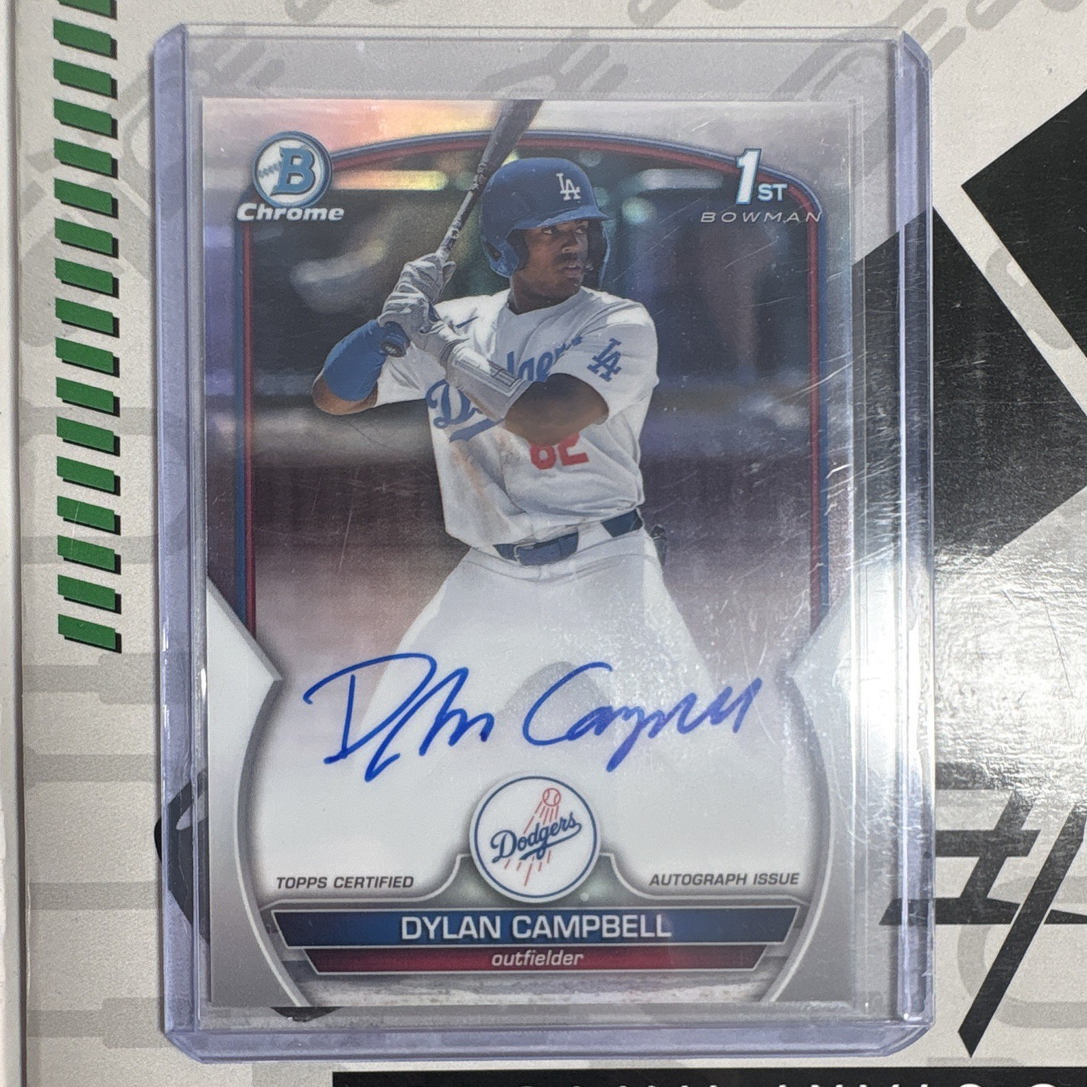 Topps 2023 Bowman Draft Dylan Campbell Dodgers Auto Refractor RC CDA-DCA /499
