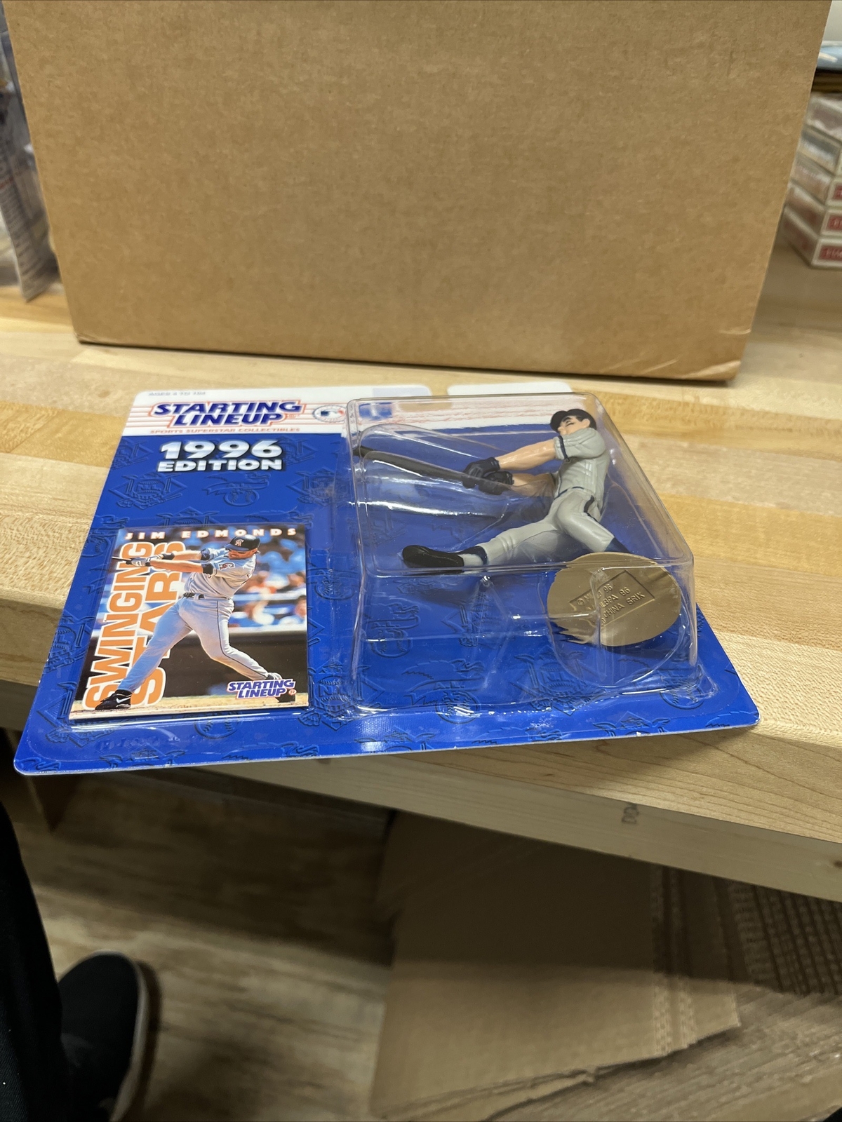 Starting Lineup Kenner 1996 Jim Edmonds MLB California Angels Figure & Card New