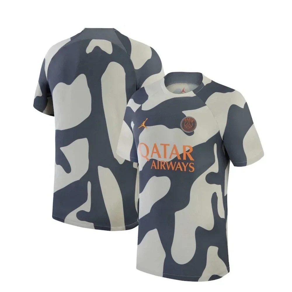 NWT Paris Saint-Germain Jordan Brand Pro Pre-Match Top – Gray – FREE SHIP