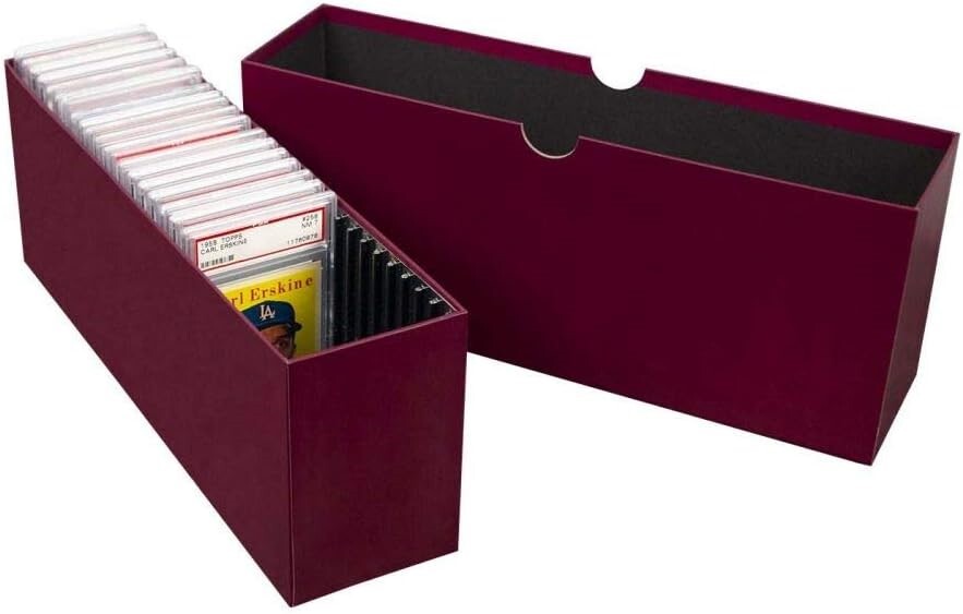 2 BCW Slotted Graded Card Box For PSA Certified Slabs Storage Case MTG Pokemon +