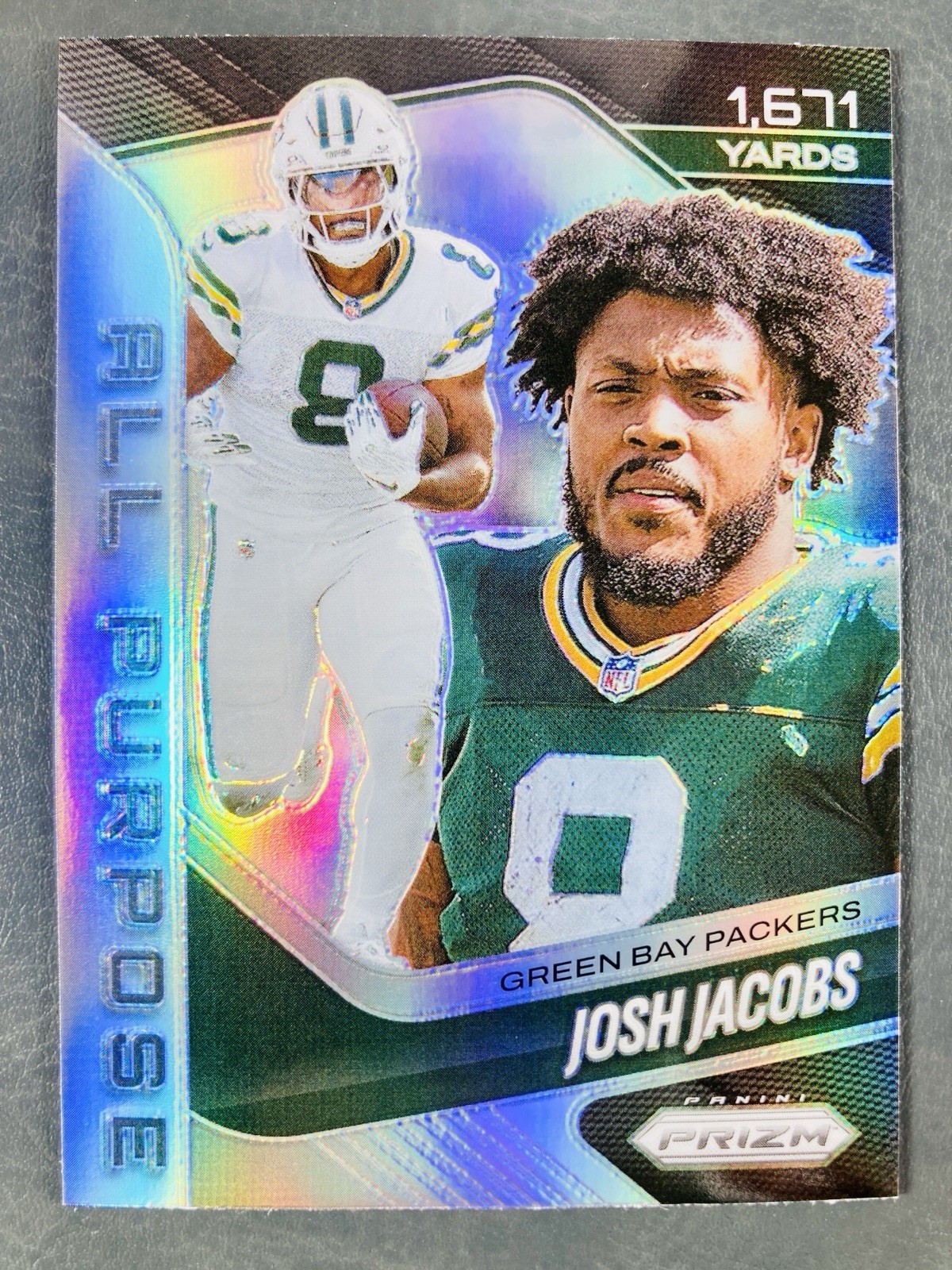 Josh Jacobs 2025 Panini Prizm All Purpose Silver #6 Green Bay Packers 🔥💎
