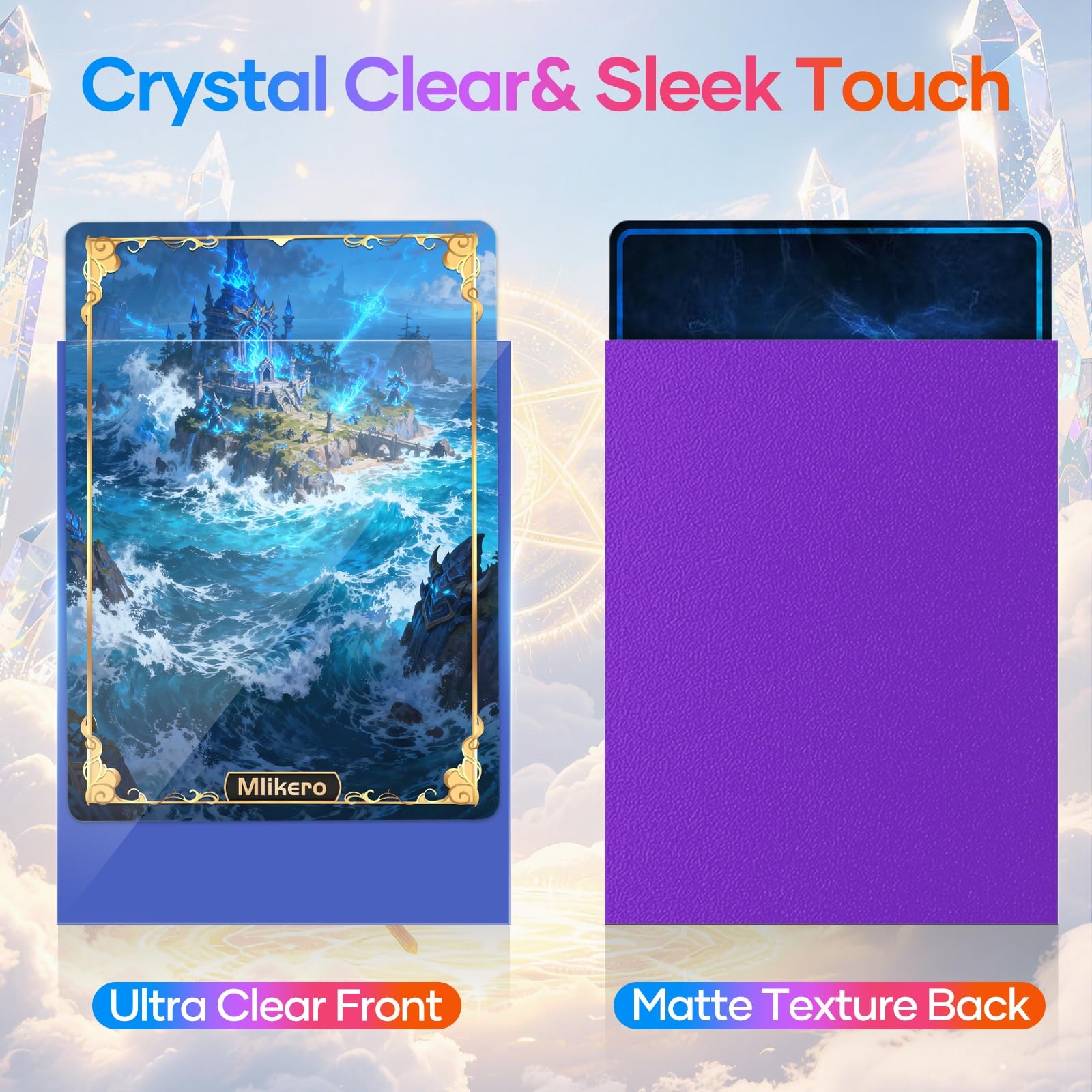 1000 Card Sleeves Standard Size 66x91mm 10 Colors Trading Game MTG Sports